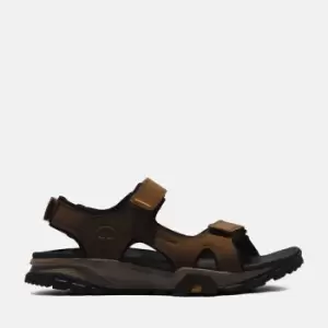 Timberland Lincoln Peak Strap Sandal For Men In Brown Dark Brown, Size 7.5