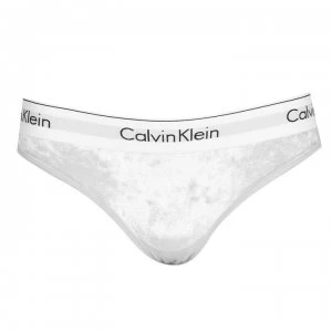 Calvin Klein Velvet Tanga Briefs - Rocket Foil/TES