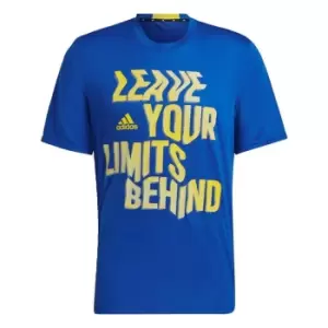 adidas Designed for Movement AEROREADY HIIT Slogan Traini - Blue