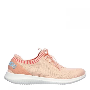 Skechers Ultra Flex Trainers Ladies - Coral