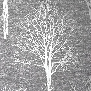 Boutique Landscape Wallpaper Charcoal - 10m