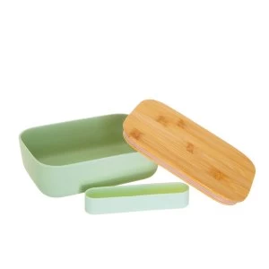 Sass & Belle Mint Green Bamboo Lunch Box