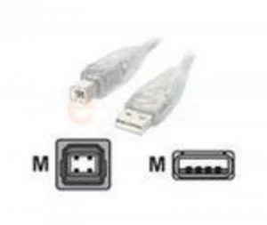 Startech Transparent USB 2.0 - Cable A-b M/M 15ft.