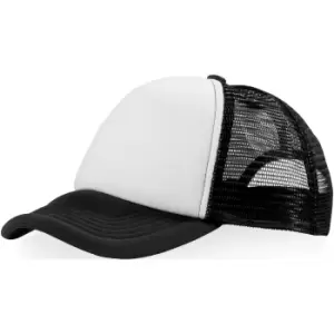 Bullet Trucker 5 Panel Cap (Pack of 2) (One Size) (Solid Black/White)