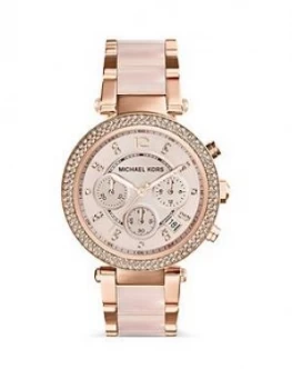 Michael Kors Mk5896 Parker Rose Tone Ladies Watch