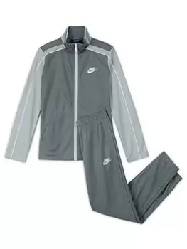 Boys, Nike Unisex Nsw Futura Poly Cuff Tracksuit, Grey, Size Xs=6-8 Years