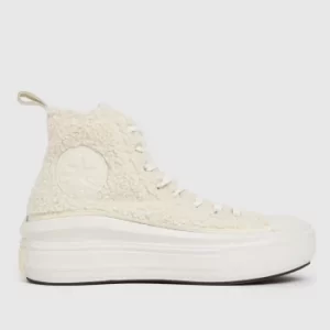 Converse White Cozy Move Hi Trainers