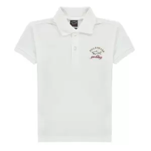 Paul And Shark Paul And Shark Knitted Polo Shirt Junior Boys - White