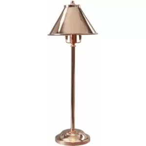 Loops - Table Lamp Stick Lamp Elegant Plain Stem Polished Copper LED 7W