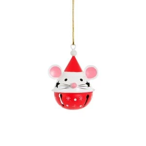 Sass & Belle Mouse Hanging Bell Decoration