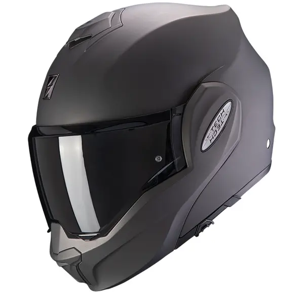 Scorpion Exo-Tech Evo Solid Matt Anthracite Modular Helmet XS