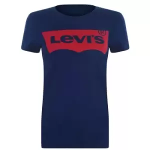 Levis Logo T Shirt - Blue