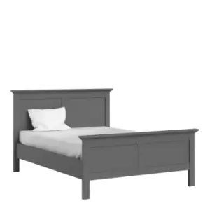 Paris Double Bed 4ft6 (140 X 200) In Matt Grey