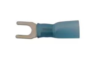 Blue Heatshrink Fork Terminal 4.0mm Pk 25 Connect 30204