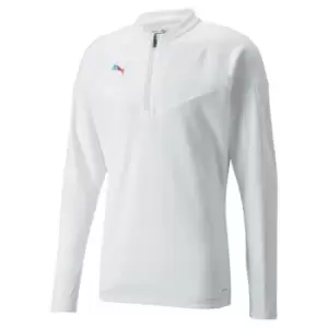 Puma Individual Funnel Zip Top Mens - White