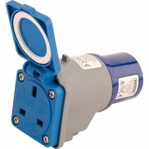 Draper 230v 16A to 13A Moulded Adaptor