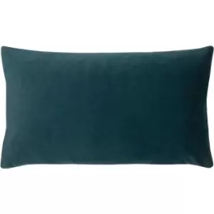 Sunningdale Velvet Rectangular Cushion Kingfisher, Kingfisher / 30 x 50cm / Polyester Filled