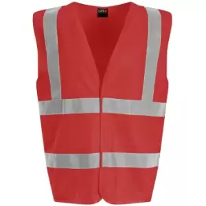 Unisex Waistcoat (l) (Red) - Red - Pro RTX High Visibility