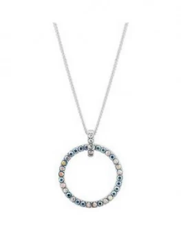 Simply Silver Swarovski Open Pendant Necklace