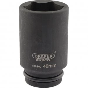 Draper Expert 3/4" Drive Deep Hexagon Impact Socket Metric 3/4" 40mm