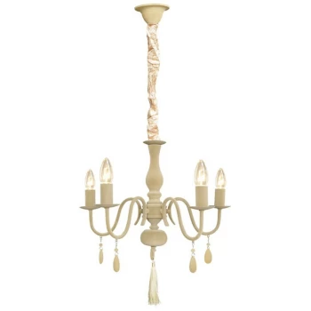 Linea Verdace Lighting - Linea Verdace Magnifico 5 Light Multi Arm Chandeliers Beige