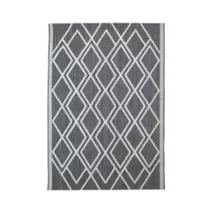 Homemaker County Diamonds Silver Rug 80 x 150cm