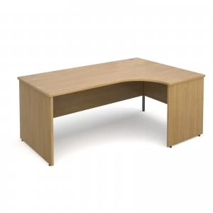 Maestro 25 PL Right Hand Ergonomic Desk 1800mm - OAK Panel Leg Design