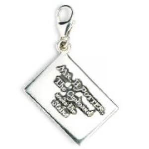 Harry Potter Sterling Silver Hogwarts Acceptance Letter Clip on Charm