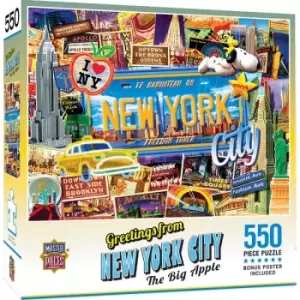 Masterpieces Puzzle Greetings from New York Puzzle 550 piece jigsaw puzzle