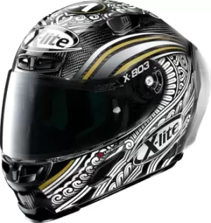 X-Lite X-803 RS Ultra Carbon Replica A.Canet Test Helmet, black-white, Size S, black-white, Size S