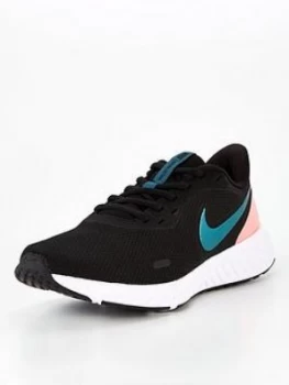 Nike Revolution 5 - Black/Pink, Size 8, Women