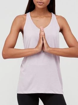 Nike Yoga Dri-FIT Tank Top - Purple Size M Women