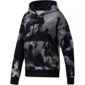 Reebok Meet You There AOP Tie Dye Hoody Womens - Black