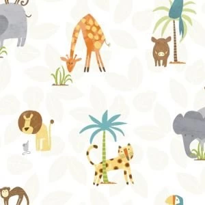 Holden Decor Multicolour Jungle animals Smooth Wallpaper