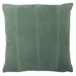 Jagger Ribbed Corduroy Cushion Sage Green, Sage Green / 45 x 45cm / Polyester Filled