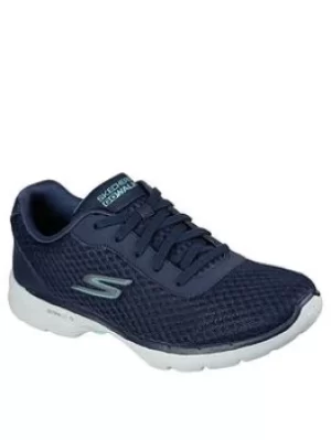 Skechers Go Walk 6 Iconic Vision Trainers, Navy, Size 5, Women