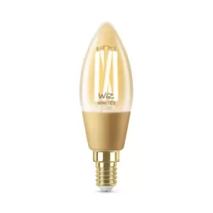 WiZ C35 Amber Candle Tunable Filament Smart Home Bulb (E14)