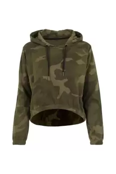 Camo Cropped Hoodie