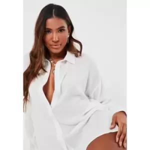 Missguided Oversized Shirt - White