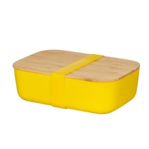 Sass & Belle Yellow Bamboo Lunch Box