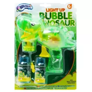 Dino Light Up Bubble Gun - Childrens Toys & Birthday Present Ideas Bubbles - New & In Stock at PoundToy