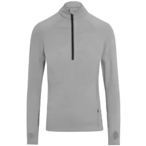 AWDis Just Cool Mens Cool-Flex Half Zip Top (M) (Silver Grey)