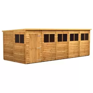 Power 20x8 Overlap Pent Shed