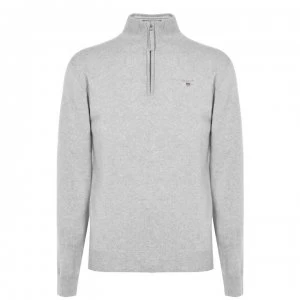 Gant Lightweight Zip Top - Silver Grey 094