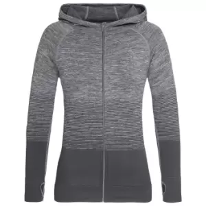 Stedman Womens/Ladies Active Seamless Raglan Jacket (L) (Light Grey Transition)