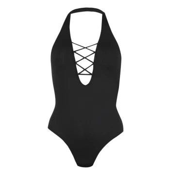 Firetrap Cross Swimsuit Ladies - Black