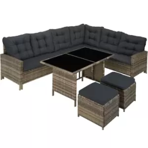 Tectake Garden Rattan Furniture Set Barletta - Brown