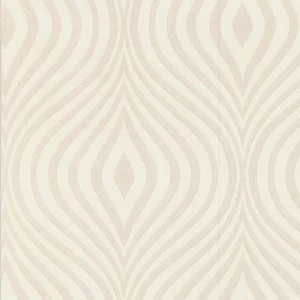 Superfresco Paintables White Curvy wallpaper - One size