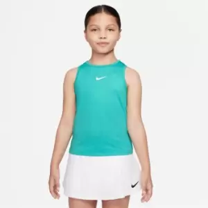 Nike Dri-FIT Victory Big Kids (Girls') Tennis Tank - Blue