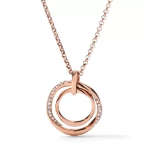 Ladies Fossil Rose Gold Plated Necklace